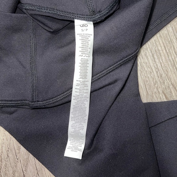 Alo 7/8 High-Waist Airbrush Legging Small Black - Picture 12 of 12